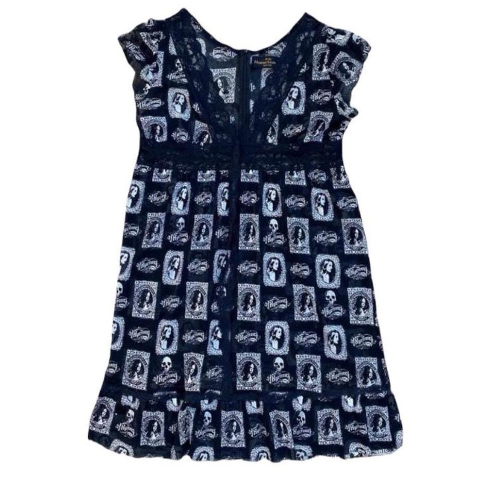 Hysteric Glamour Playboy Woman Gothic Babydoll Black White Lace Dress